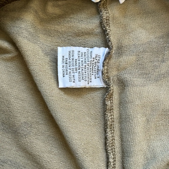 JOHNNY WAS Army Green Camo Embroidered Floral Cotton Blend Legging Size S - Picture 3 of 6